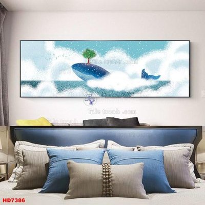 File PSD File tranh bộ hiện đại HD7386 (nguyên gốc) chất lượng cao