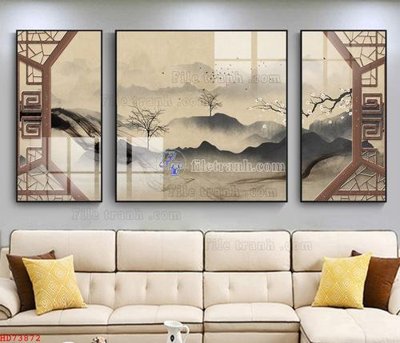 File gốc File bộ tranh treo hiện đại HD73872 (phong cách) châu Âu