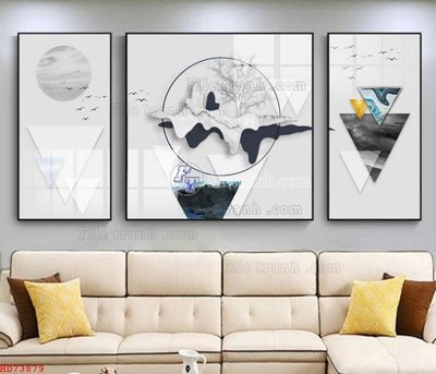 File gốc File bộ tranh treo hiện đại HD73879 (trang trí) phòng ngủ