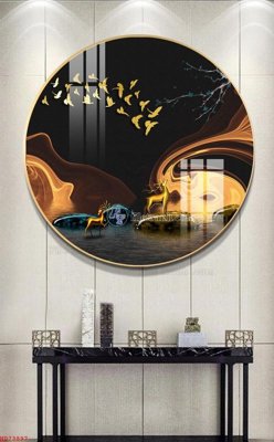 Tải file gốc in lụa File bộ tranh treo hiện đại HD73897 siêu nét