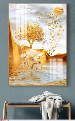 File gốc File bộ tranh treo hiện đại HD73899 (cho in UV) siêu nét