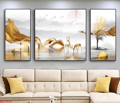 Download file File bộ tranh treo hiện đại HD73916 (chuẩn in) chất lượng cao