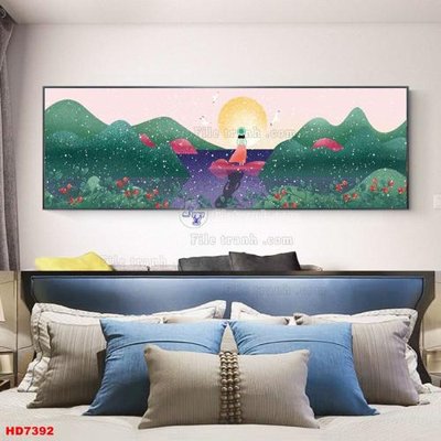 Tải file File tranh bộ hiện đại HD7392 (gốc) để in ấn ngay