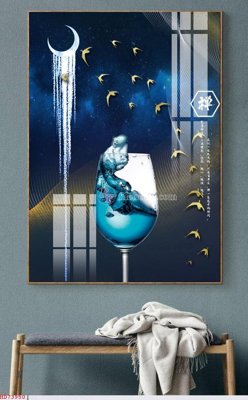 File in trần File bộ tranh treo hiện đại HD73950 (bản gốc) trời sao