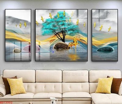 File PSD File bộ tranh treo hiện đại HD73992 (gốc) cho in quảng cáo