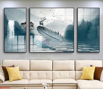 File gốc File bộ tranh treo hiện đại HD74005 (dành cho quảng cáo)