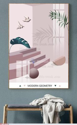 File tranh File bộ tranh treo hiện đại HD74033 (gốc) in film