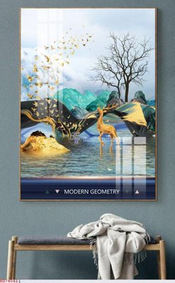 File gốc File bộ tranh treo hiện đại HD74042 (in mica) trang trí