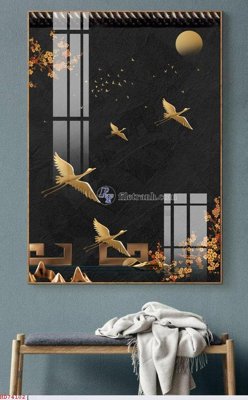 File ảnh File bộ tranh treo hiện đại HD74102 (gốc) in PP, decal