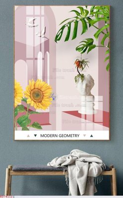 File tranh File bộ tranh treo hiện đại HD74112 (ảnh gốc) in trần xuyên sáng