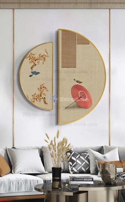 File gốc File bộ tranh treo hiện đại HD74137 (cho in ấn) độc quyền