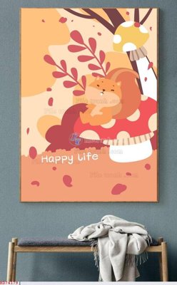 File tranh File bộ tranh treo hiện đại HD74179 (gốc) in vải canvas