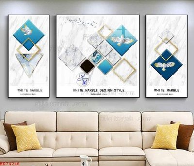 Tải file File bộ tranh treo hiện đại HD74246 (gốc) làm file in ấn