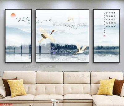 Tải về file tranh gốc File bộ tranh treo hiện đại HD74248 (để in quảng cáo)