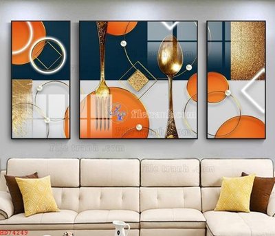 File gốc File bộ tranh treo hiện đại HD74249 (phiên bản chuẩn) để in ấn