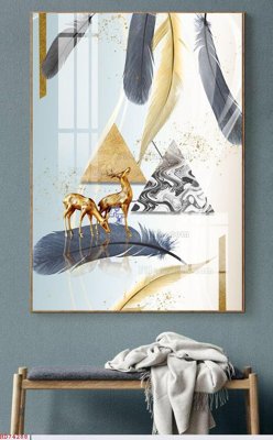 File gốc File bộ tranh treo hiện đại HD74288 (in mica) cắt laser