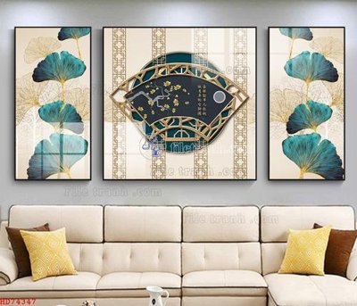 File ảnh gốc File bộ tranh treo hiện đại HD74347 (chuyên in mica)