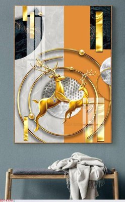 File tranh gốc in trần nhà File bộ tranh treo hiện đại HD74398 3D