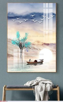 File gốc in ấn File bộ tranh treo hiện đại HD74403 chuẩn màu CMYK