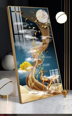 File tranh PSD File bộ tranh treo hiện đại HD74417 chất lượng cao