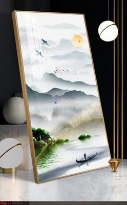 File gốc File bộ tranh treo hiện đại HD74421 (in tráng gương) hiện đại