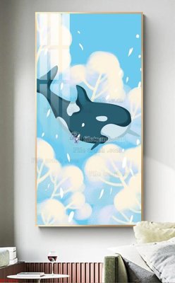 Ảnh gốc File bộ tranh treo hiện đại HD74474 (nét căng) in mica