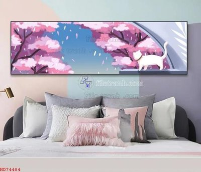 File tranh in trần File bộ tranh treo hiện đại HD74484 (ảnh gốc siêu nét)