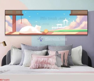 File ảnh gốc File bộ tranh treo hiện đại HD74490 (chuyên in mica)