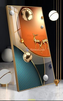 File tranh in tráng gương File tranh hiện đại treo tường HD79019 (siêu nét)