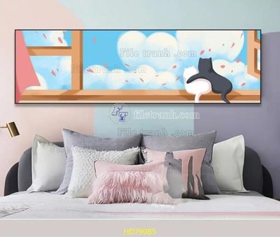 File gốc File tranh hiện đại treo tường HD79085 (in 3D) cho trang trí