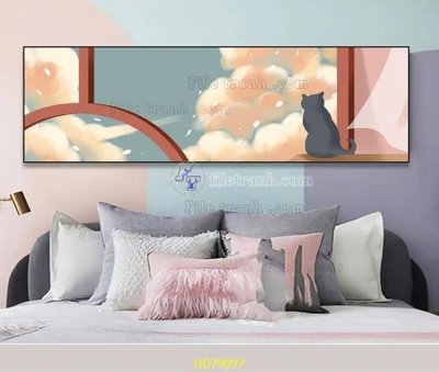 File in ấn File tranh hiện đại treo tường HD79097 (bản gốc) chất lượng cao