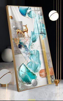 Ảnh gốc File tranh hiện đại treo tường HD79142 (nét căng) in mica