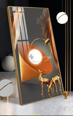 File gốc File tranh hiện đại treo tường HD79149 (in lụa) họa tiết 3D