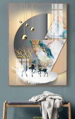 File in lụa File tranh hiện đại treo tường HD79278 (tân cổ điển) File tranh hiện đại treo tường HD79278