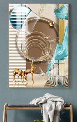 Download file File tranh hiện đại treo tường HD79279 (gốc) in mica đèn LED