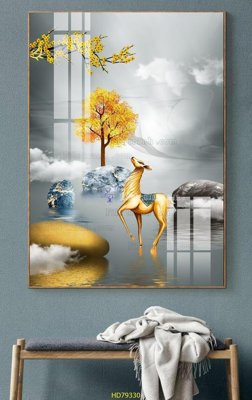 Download file gốc File tranh hiện đại treo tường HD79330 (in lụa) cao cấp