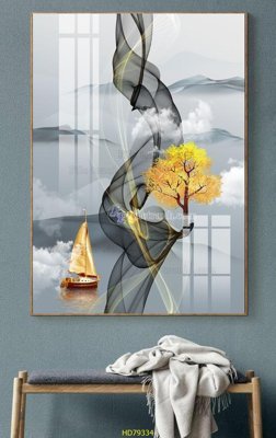 File gốc File tranh hiện đại treo tường HD79334 (PNG) không nền chất lượng