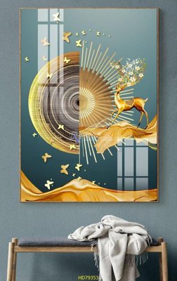 File gốc in ấn File tranh hiện đại treo tường HD79353 chuẩn màu CMYK