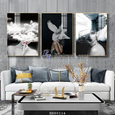 File gốc File tranh hiện đại pha lê gương HD80114 (in lụa) tranh phong thủy