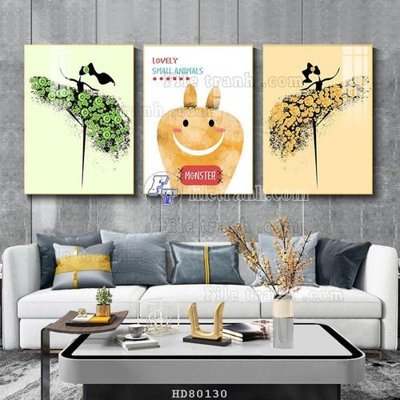 File tranh File tranh hiện đại pha lê gương HD80130 (bản gốc) trang trí văn phòng