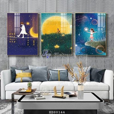 File PSD in ấn File tranh hiện đại pha lê gương HD80144 (chất lượng cao)