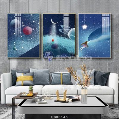 File tranh File tranh hiện đại pha lê gương HD80146 (ảnh gốc) sắc nét hoàn hảo