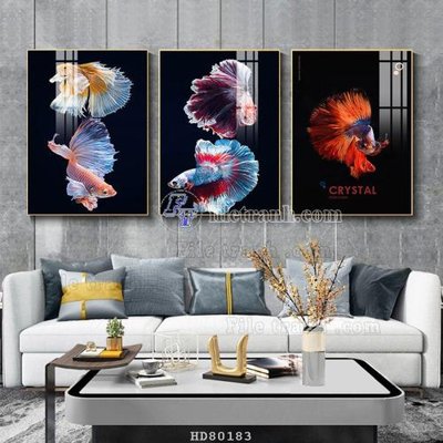 File ảnh File tranh hiện đại pha lê gương HD80183 (gốc) cho trang trí nội thất