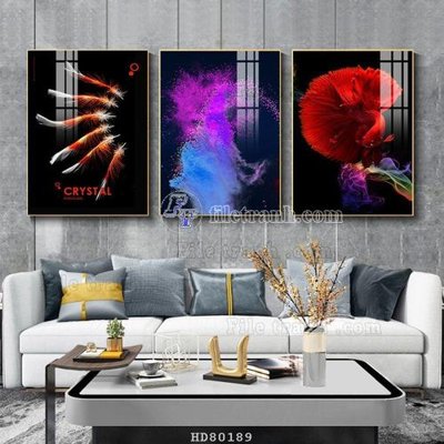 File gốc File tranh hiện đại pha lê gương HD80189 (trang trí) phòng ngủ