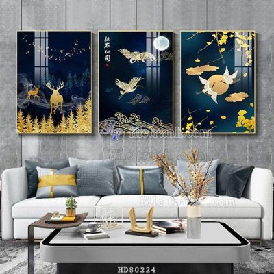 Download file gốc File tranh hiện đại pha lê gương HD80224 (in lụa) nghệ thuật