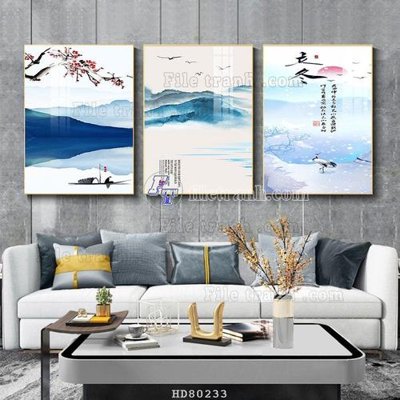 File tranh in trần File tranh hiện đại pha lê gương HD80233 (ảnh gốc siêu nét)