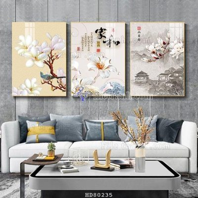 File in lụa File tranh hiện đại pha lê gương HD80235 (chất lượng cao) File tranh hiện đại pha lê gương HD80235