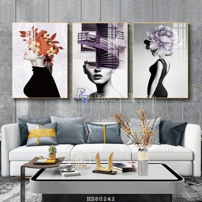 File gốc File tranh hiện đại pha lê gương HD80242 (phong cách) cổ điển