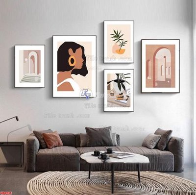 File tranh File tranh bộ hiện đại HD9015 (file gốc) chuẩn màu in