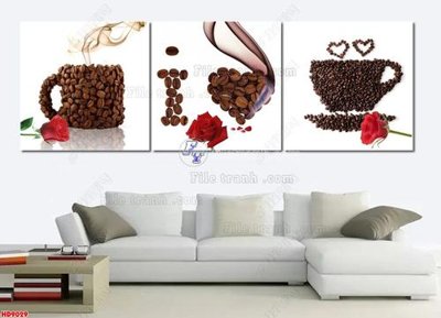 File tranh File tranh bộ hiện đại HD9029 (bản gốc) in lụa dán tường